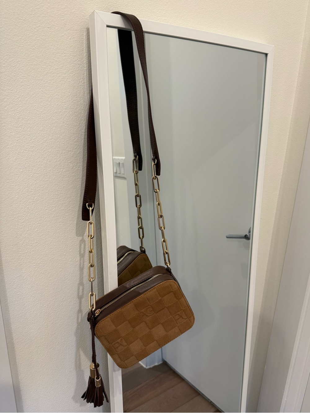 Purificación García Crossbody Bag with Tassel